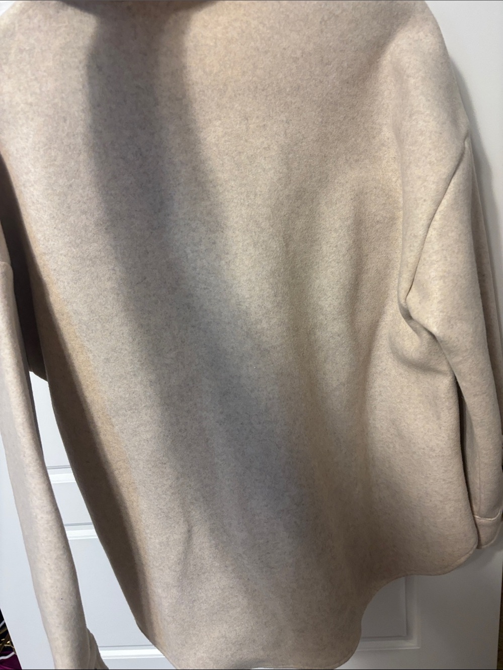 Altar'd State Cream Button-Front Wool Shacket - Picture 7 of 7